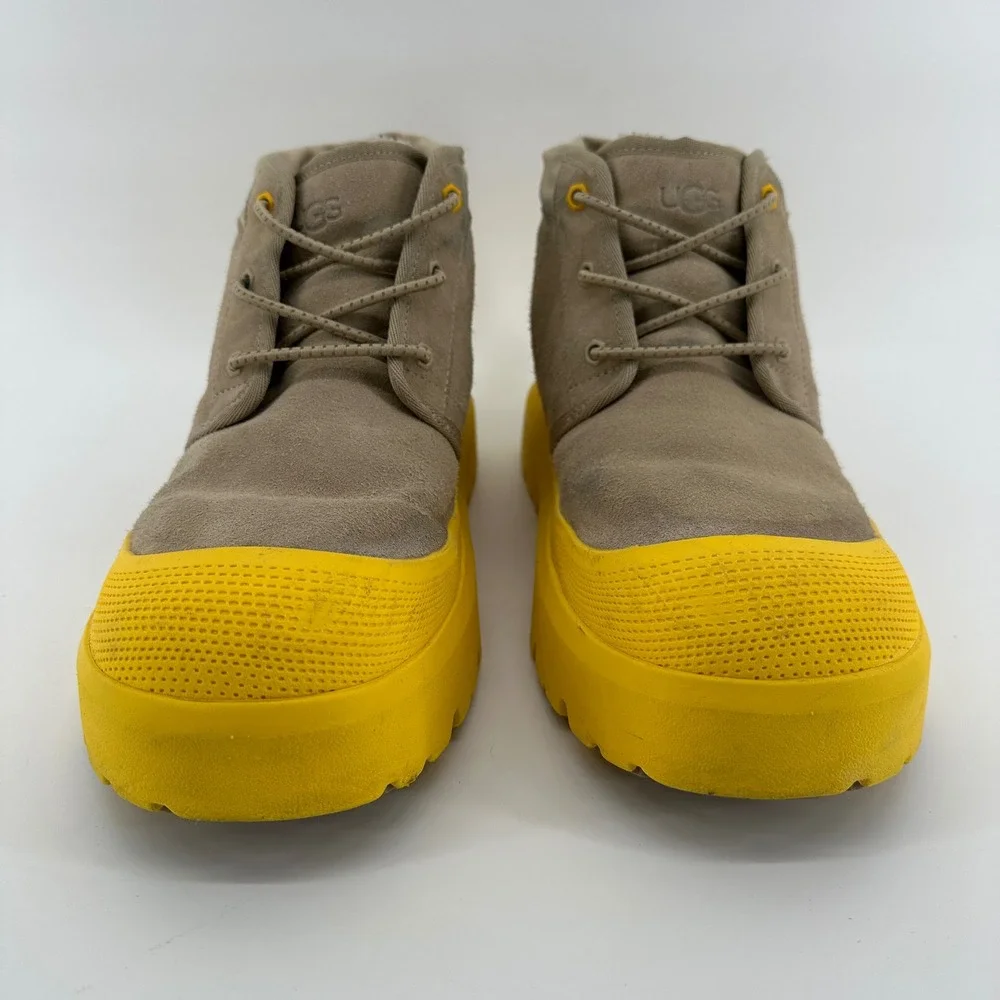 UGG Classic Mini Urban Tech Waterproof Boots Dune Canary Yellow Men 1112451 S 10